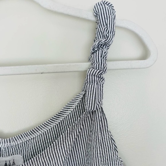 - New! Beachwood Baby brand jumpsuit. White and Blue Stripes. Size XS - Picture 6 of 14